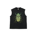 Men's Green Scarab Beetle Vintage Washed Pure Cotton Tank Top - Tshirt, Relaxed Fit, Distressed Look, Mensfashion, Back to School Shopping, Soho Chic