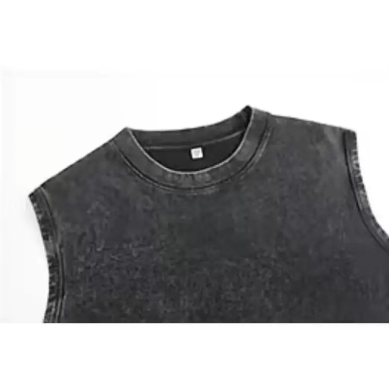 Sleep Token Unisex Cotton Vintage Washed Vest Sleep Symbol Retro Print Casual Regular Fit for Daily Wear Retro Band Style for Couples Perfect Boyfriend Gift