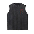 Men's 1 Corinthians 13 "Love Never Fails" Retro 90s Graphic Tank Top - High GSM Cotton, Garment Washed, Broken-In Softness, Sleeveless Vest, Textured Fade, Round Neck, Loose Fit, Distressed Drape, Retro Vibe, Modern Edge, Streetwear Use