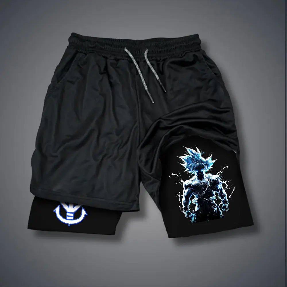 Urban Street Dragon Ball DBZ Goku Unisex Summer Outfits - Men Streetwear 80s 90s Graphic Tees, Cotton Anime Tank Tops  Fitness Double Layer Short Men Gifts Sleeveless Breathable