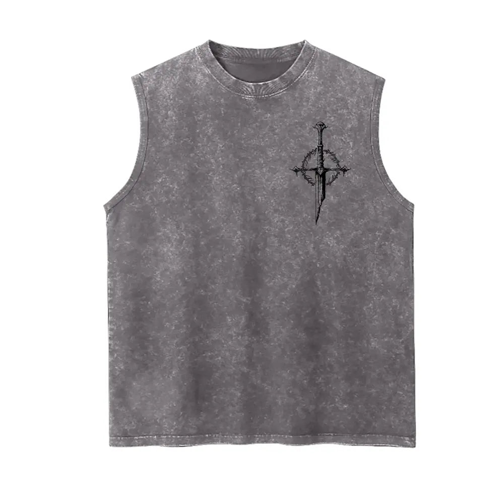 Lord of the Rings 90s Graphic Sleeveless Tank Tops Men Vest Streetwear Outfits Men Vacation Outfits Sleeveless Shirt