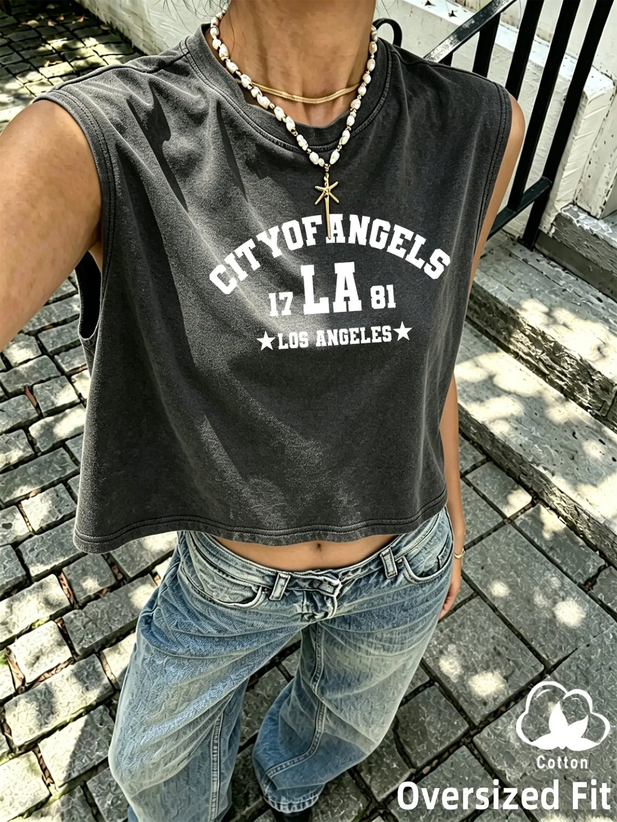 3 Pack/1 Pack Vintage Washed Solid Sleeveless Tank Tops, Unisex Oversized Crew Neck Cotton Cropped Muscle Shirts, Casual Loose Fit Basic Tees, Breathable Soft Fabric, Multiple Colors Available, Men Women Summer Streetwear, Workout, Daily Wear, Y2K Style