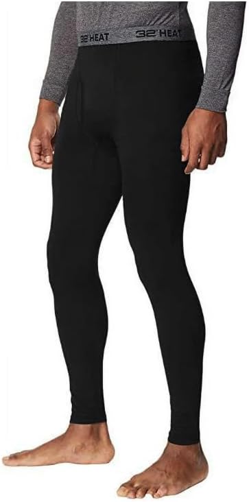 32 Degrees Men's 2-Pack Performance Lightweight Thermal Baselayer Legging Pant