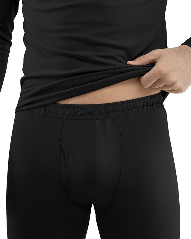 4-Way Stretch Men's Thermal Underwear Set Soft Long Johns Base Layer