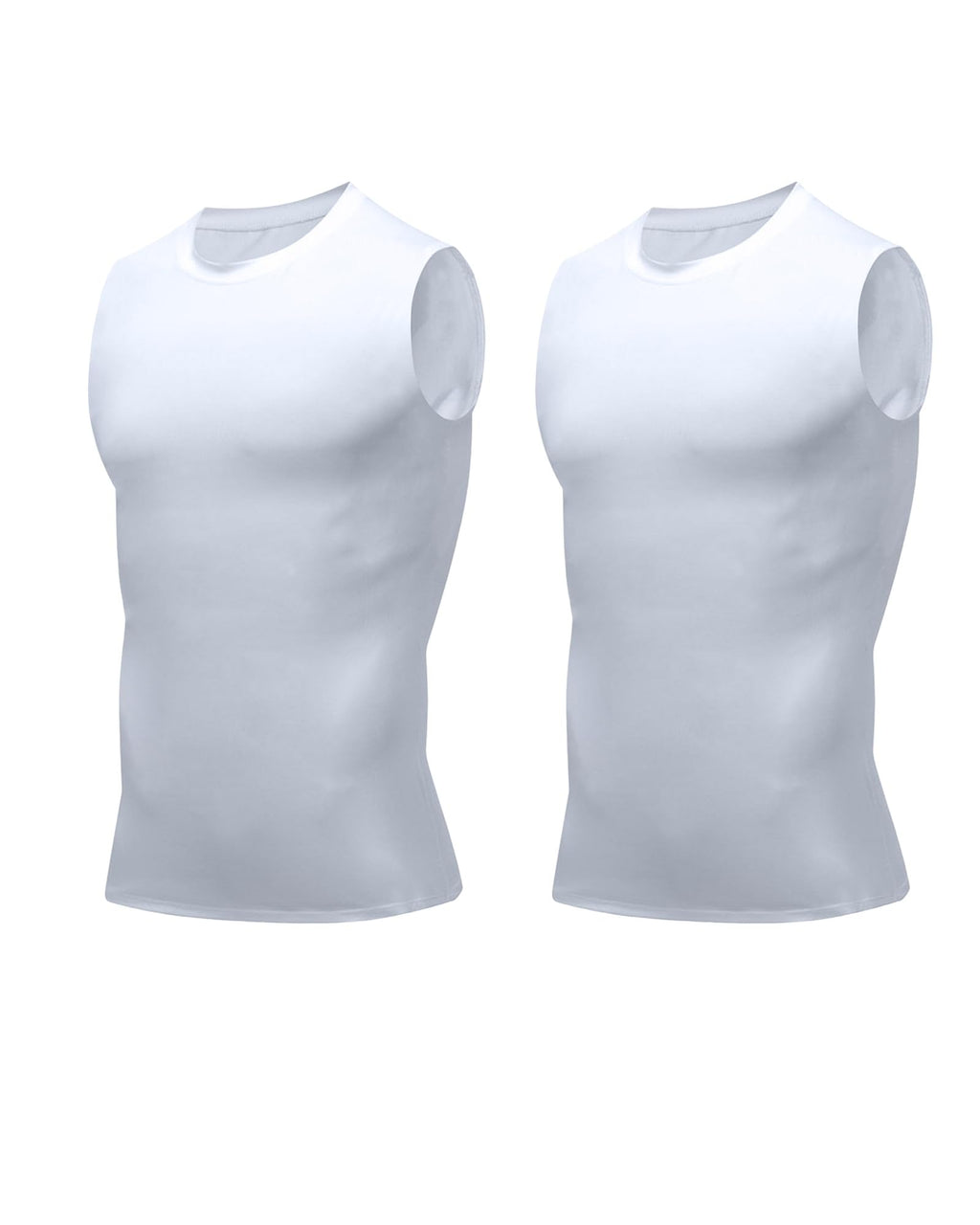 Compression Shirt Men Slimming Body Shaper Vest Crewneck Workout Tank Top
