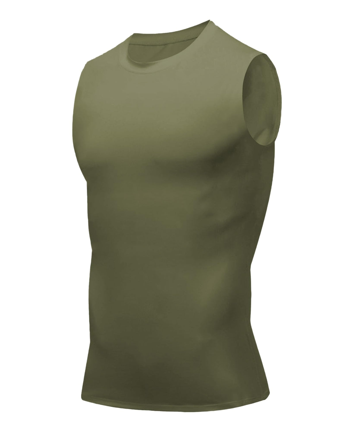 Compression Shirt Men Slimming Body Shaper Vest Crewneck Workout Tank Top