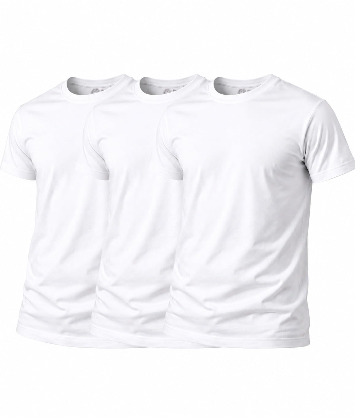 Fruit of The Loom Men's Crew Tee Undershirts, Moisture Wicking & Tag Free, Also Available in Big & Tall
