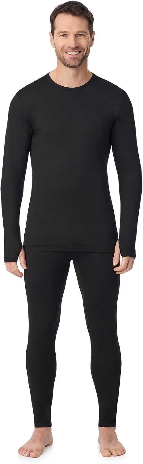 Cuddl Duds Lightweight 2 Piece Active Base Layer Matching Sets for Men