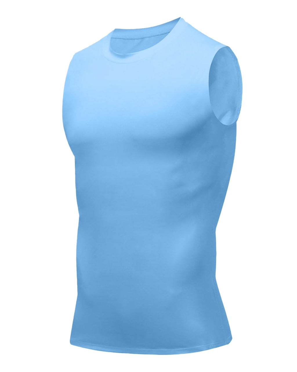 Compression Shirt Men Slimming Body Shaper Vest Crewneck Workout Tank Top