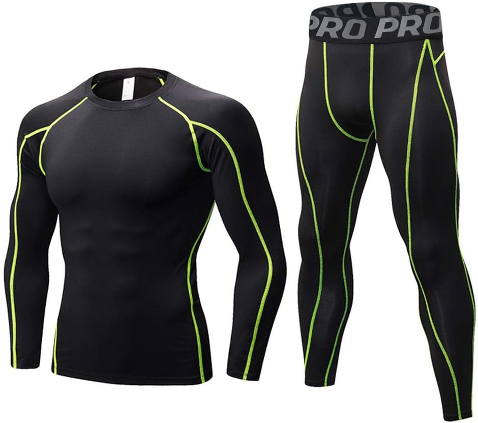 Thermal Underwear for Men Sets Warm Base Layer Cold Weather