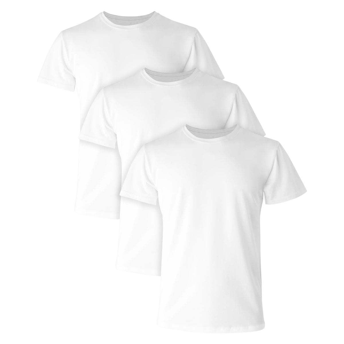 Hanes Men's Ultimate Comfort Fit Cotton Stretch Crewneck Undershirts, Multipack