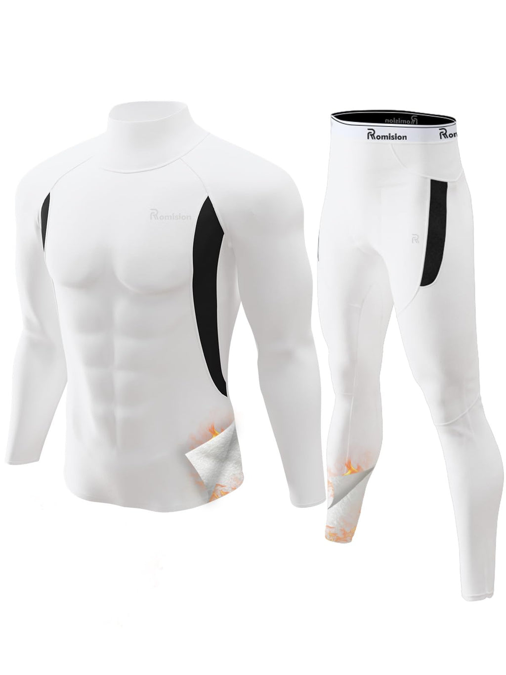 romision Thermal Underwear for Men Long Johns Set Hunting Gear Base Layer