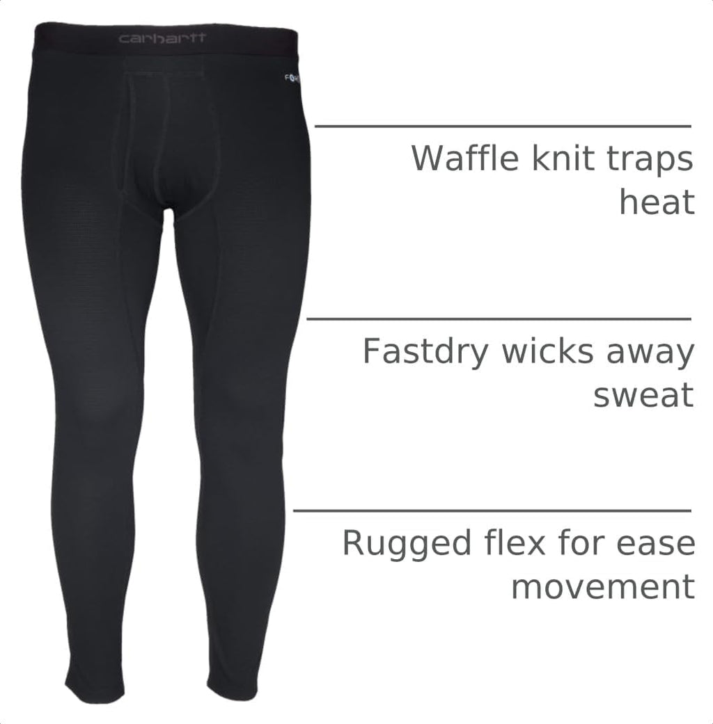 Carhartt Men's Force Midweight Waffle Base Layer Pant
