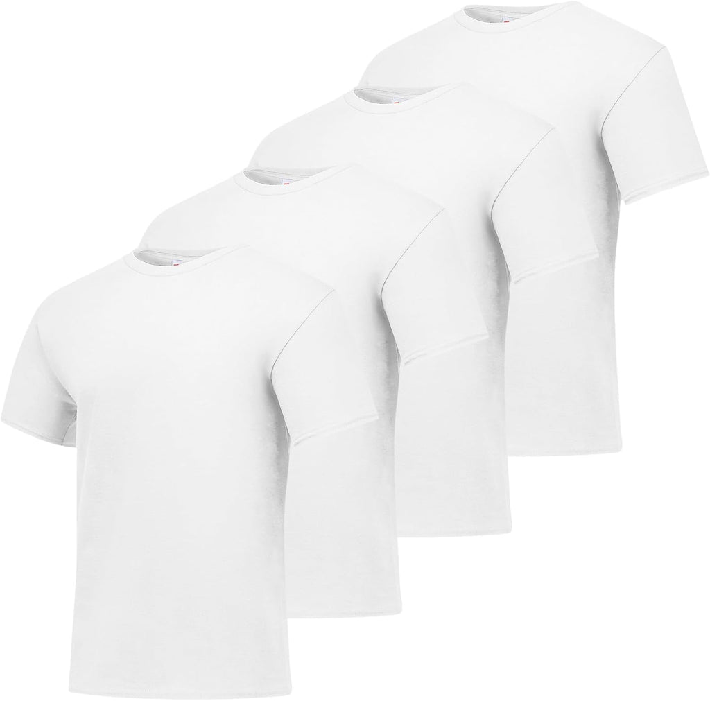 Hanes Men's T-Shirt Pack - 4 or 6 Pack - Essential-T Crewneck Cotton T-Shirts - Everyday Men's Clothing - Big & Tall