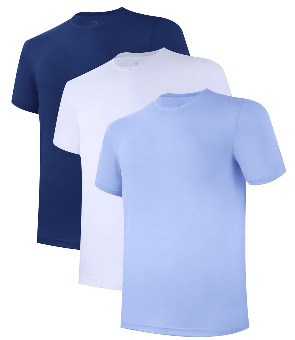 BAMBOO COOL Mens Undershirts Pack, Soft T Shirts for Men, Moisture Wicking