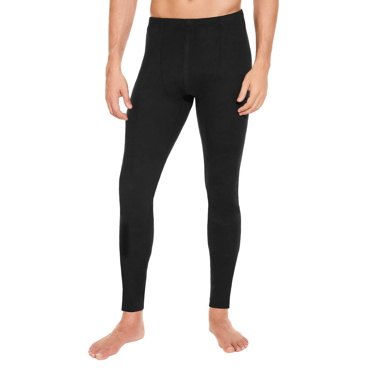 SIMIYA 2 Packs Mens Long Johns, Thermal Underwear for Men Soft Base Layer Mens Thermal Pants for Cold Weather