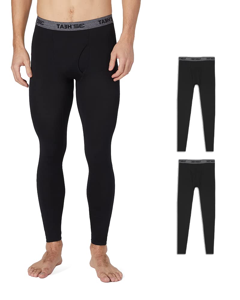 32 Degrees Men's 2-Pack Performance Lightweight Thermal Baselayer Legging Pant
