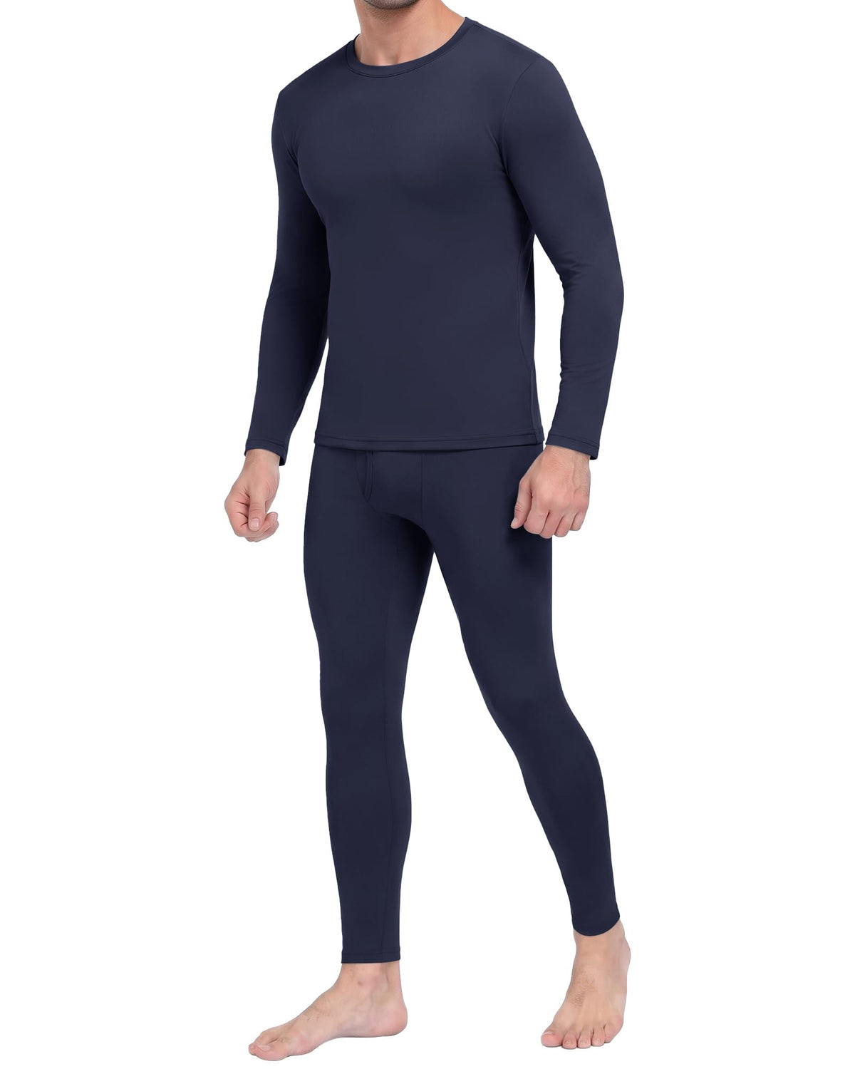 Thermal Underwear for Men - Fleece Lined Base Layer Long Johns Set