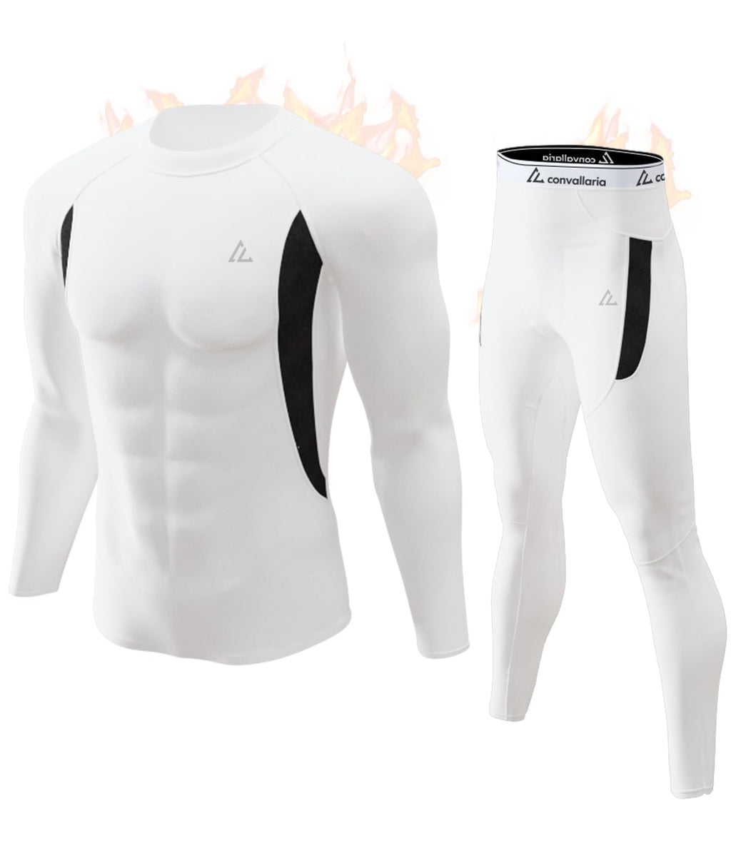 Mens Thermal Underwear Long Johns Set Cold Weather Hunting Base Layer