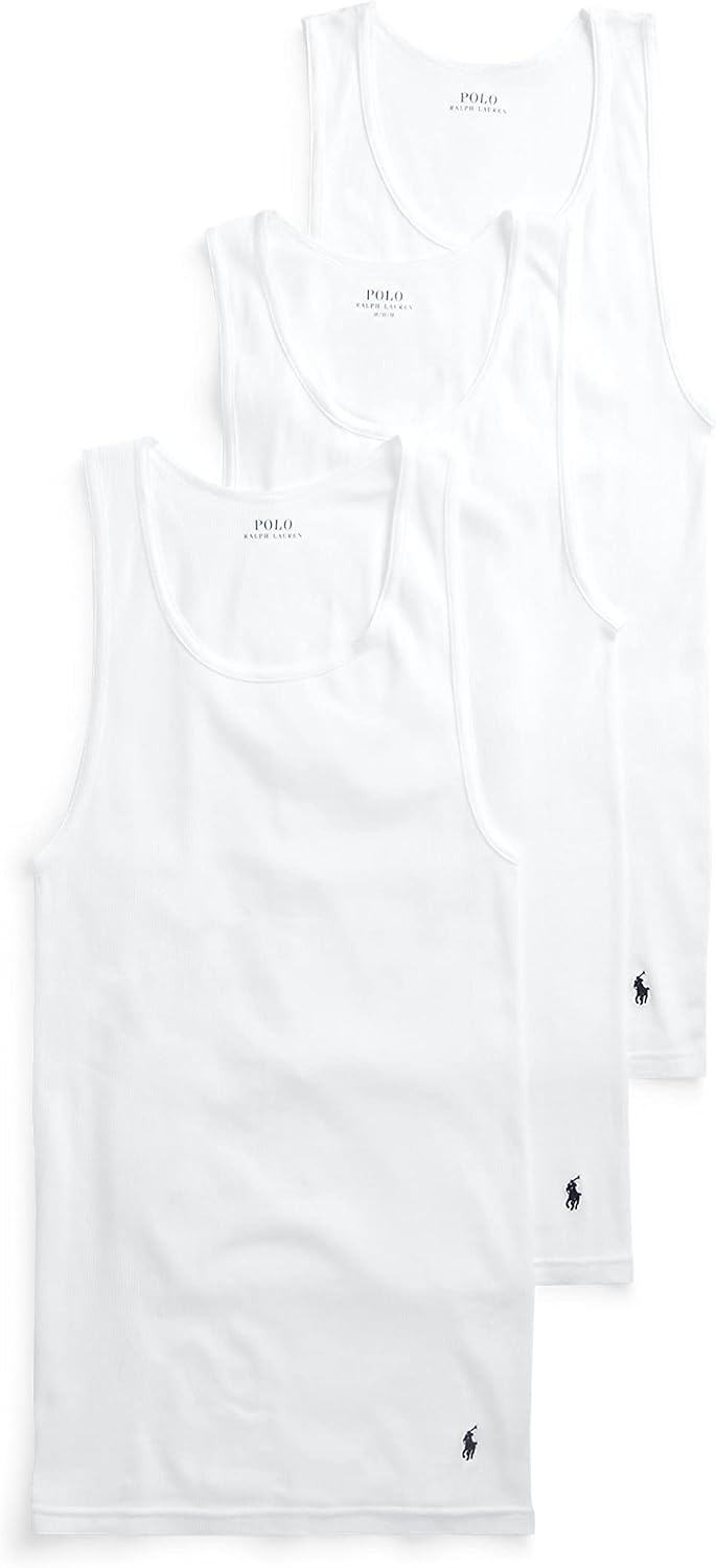 Polo Ralph Lauren Men's Classic Fit Cotton Tanks 3-Packs