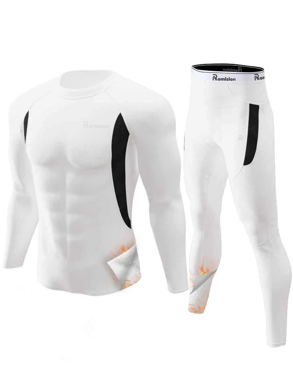 romision Thermal Underwear for Men Long Johns Set Hunting Gear Base Layer