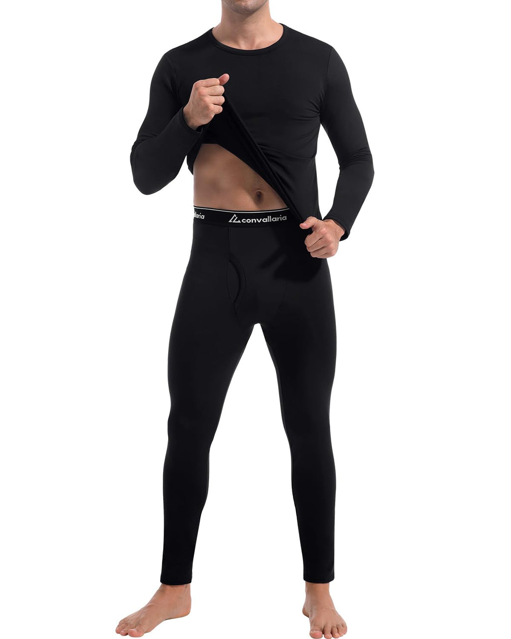 Mens Thermal Underwear Long Johns Set Cold Weather Hunting Base Layer