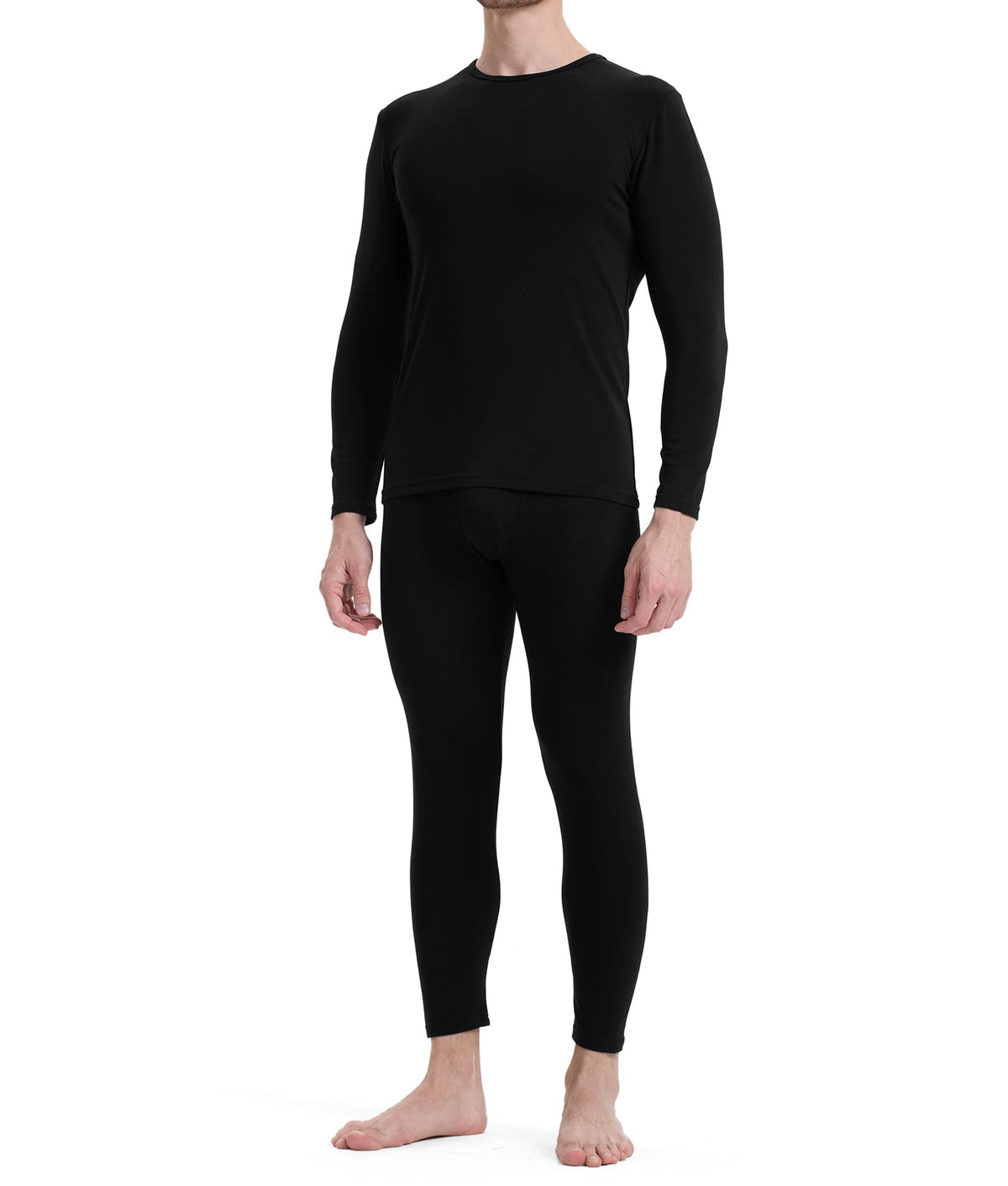 BAMBOO COOL Men's Thermal Underwear Lightweight Fleece Lined