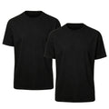 OKBA 2 Pack Black/White t Shirts Available for Men, Crew Neck Short Sleeve Men's Undershirt,Plain Workout Polyester tee
