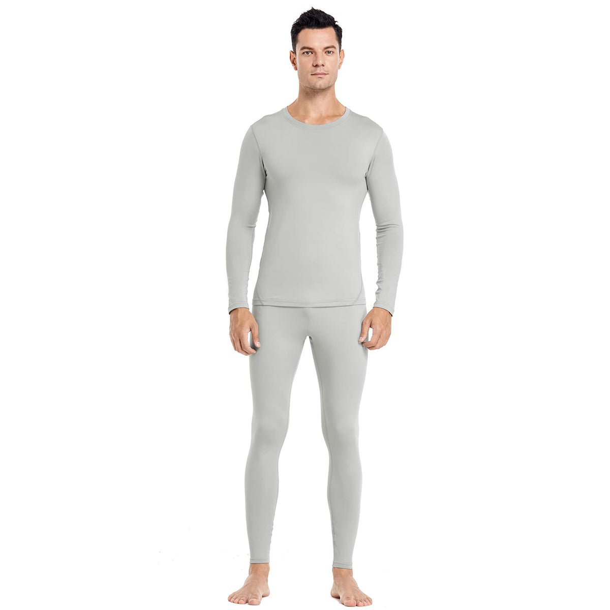 Mens Thermal Underwear Long Johns Set Base Layer Fleece Lined Winter Warm