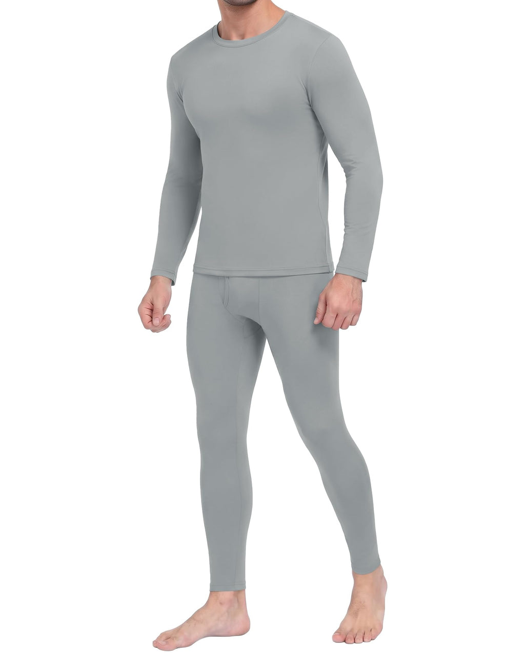 Thermal Underwear for Men - Fleece Lined Base Layer Long Johns Set