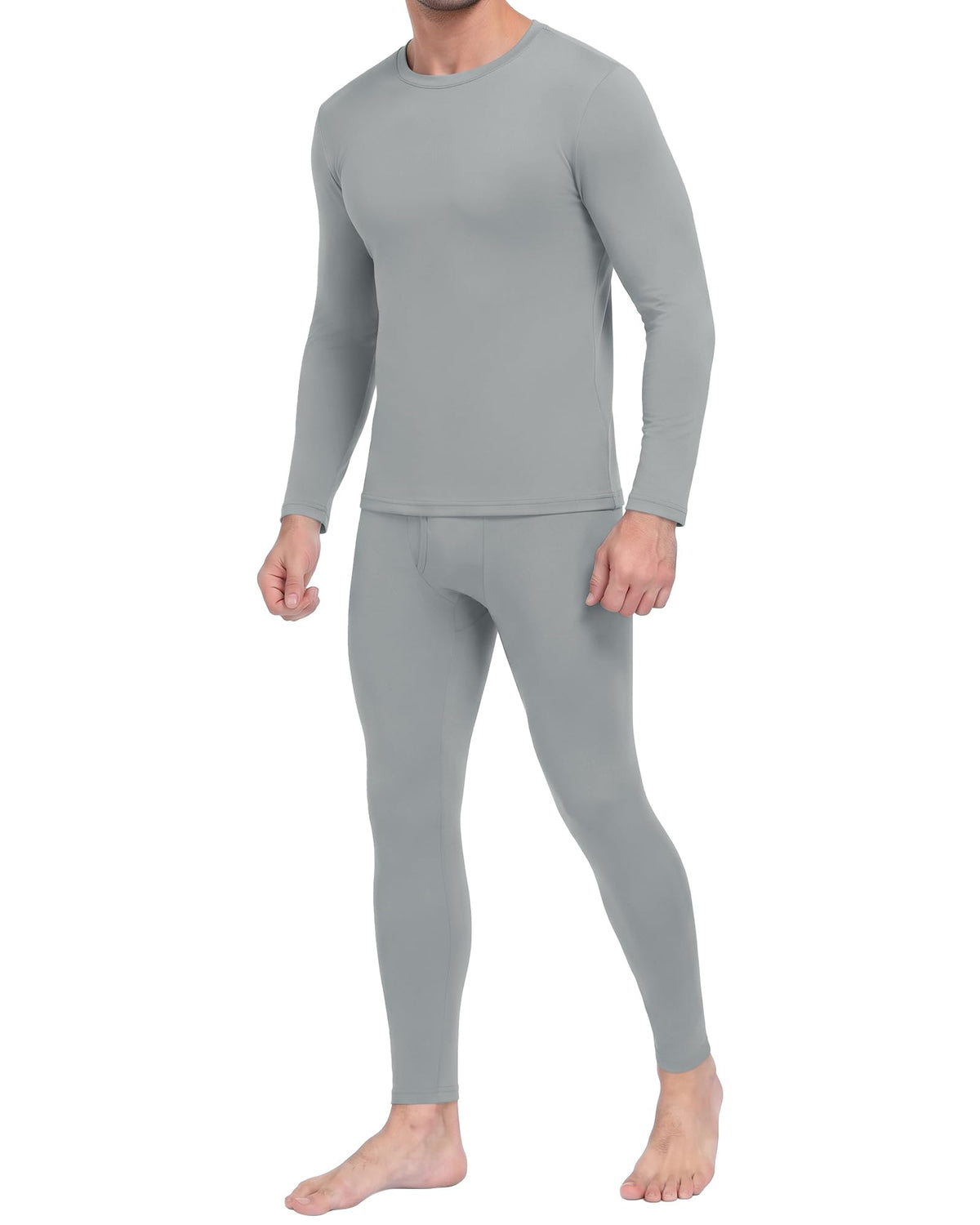 Thermal Underwear for Men - Fleece Lined Base Layer Long Johns Set