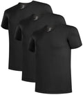 BAMBOO COOL Men's V Neck Undershirts 3 Pack Soft Breathable Slim Fit Tees