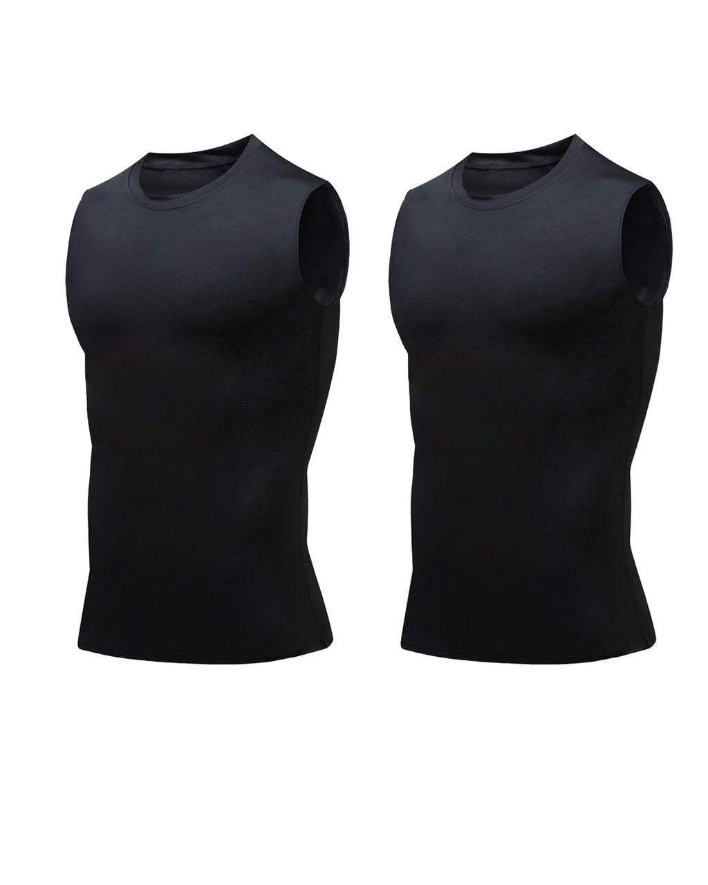 Compression Shirt Men Slimming Body Shaper Vest Crewneck Workout Tank Top