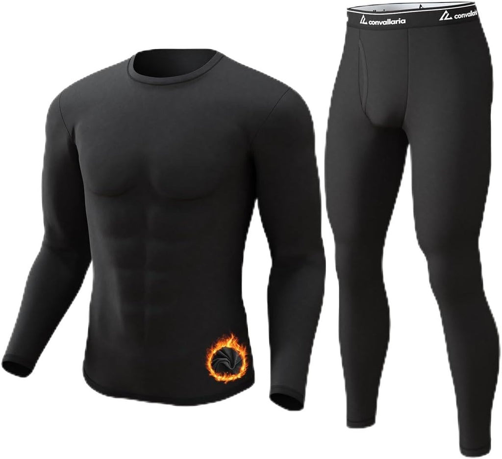 Thermal Underwear Long Johns for Men Base Layer Cold Weather Set