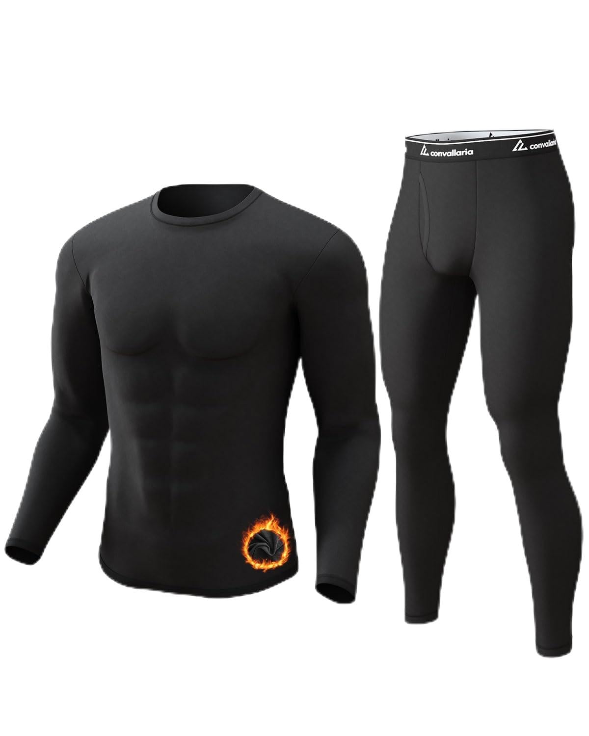 Thermal Underwear Long Johns for Men Base Layer Cold Weather Set