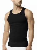 Men’s 3-Pack Cotton Ribbed Lightweight A-Shirt Undershirt Tank Top