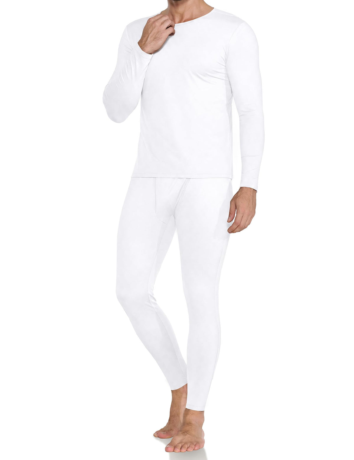Thermal Underwear for Men Long Johns Fleece Lined Soft and Warm Set Base Layer for Cold Weather