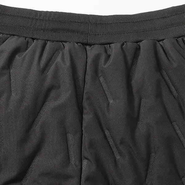 Men's 5-Pack Chic Plain Athletic Thermal Pants - Fleece-Lined Cotton, Thick, Wind-Resistance, Cold-Protective, High-Stretch Elastic Waistband, Tapered Long, Activewear Sportswear for Hiking/Light Outdoor, Everyday Commuting