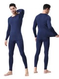 Men's 3-Piece Winter Thermal Set - Menswear Sportswear with Fleece Lining for Breathable Warmth, Comfort - Suitable for Skiing, Jogging, Cycling