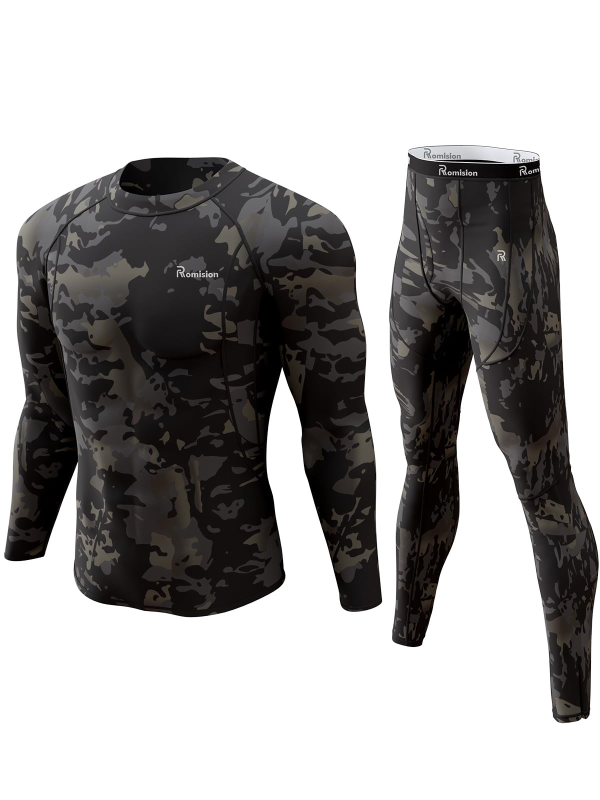 romision Thermal Underwear for Men Long Johns Set Hunting Gear Base Layer