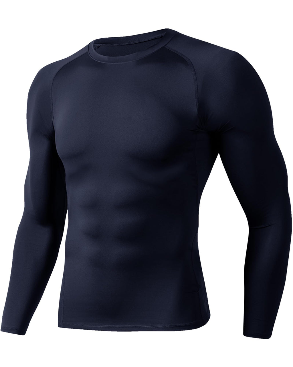Compression Shirts for Men - Long Sleeve Black Workout Base Layer Athletic Gym Tops Quick Dry Running Undershirts