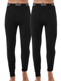 URATOT Men's Thermal Underwear Bottom Fleece Long Johns for Men Soft Warm Base Layer Thermal Pants for Cold Weather