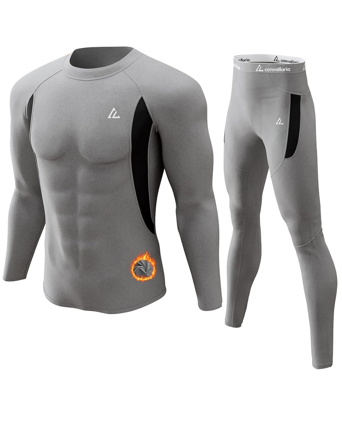 Mens Thermal Underwear Long Johns Set Cold Weather Hunting Base Layer