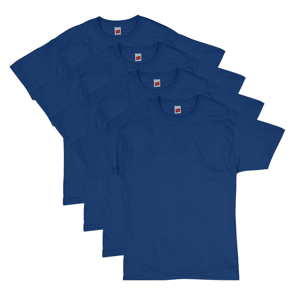 Hanes Men's T-Shirt Pack - 4 or 6 Pack - Essential-T Crewneck Cotton T-Shirts - Everyday Men's Clothing - Big & Tall
