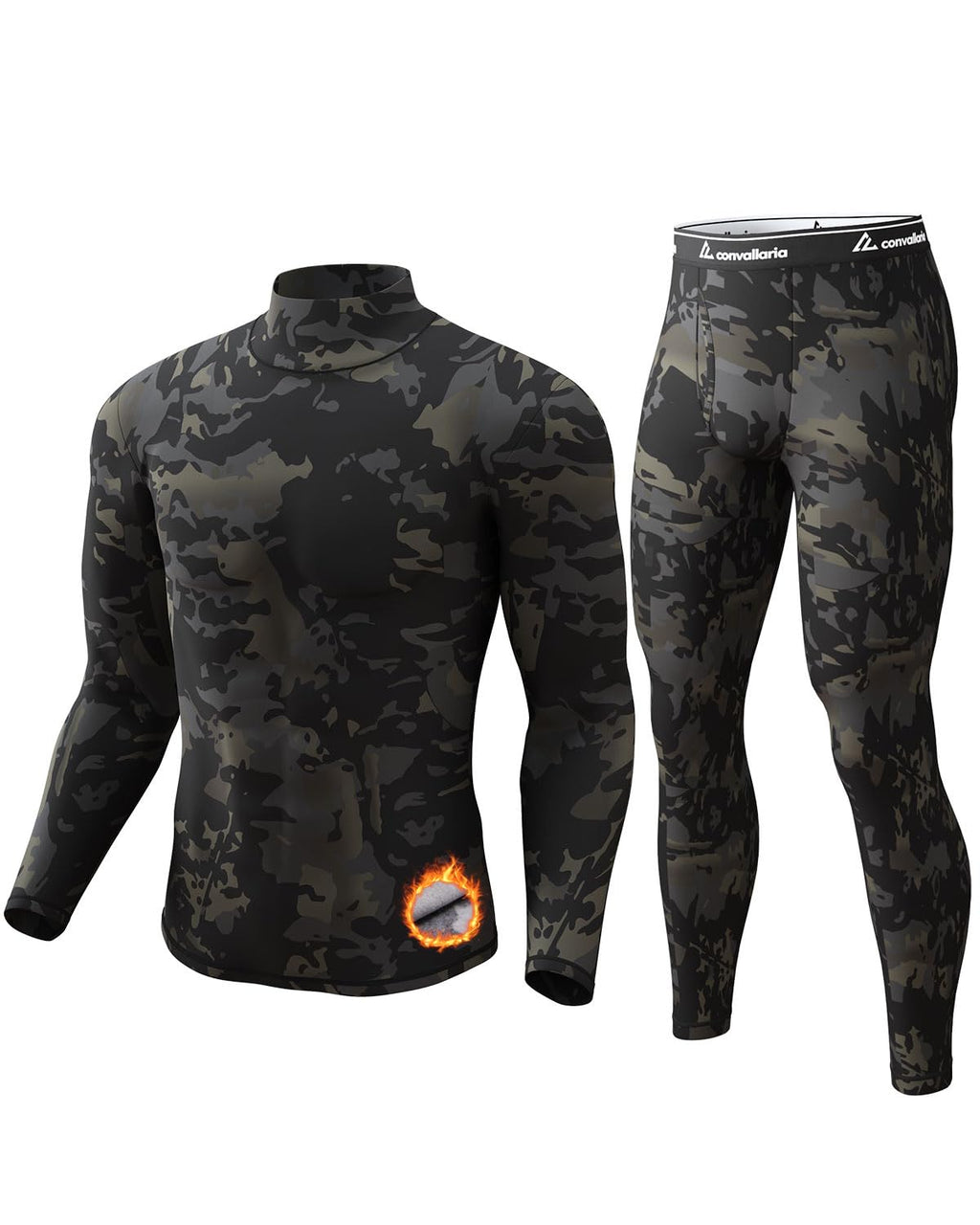 Thermal Underwear Long Johns for Men Base Layer Cold Weather Set