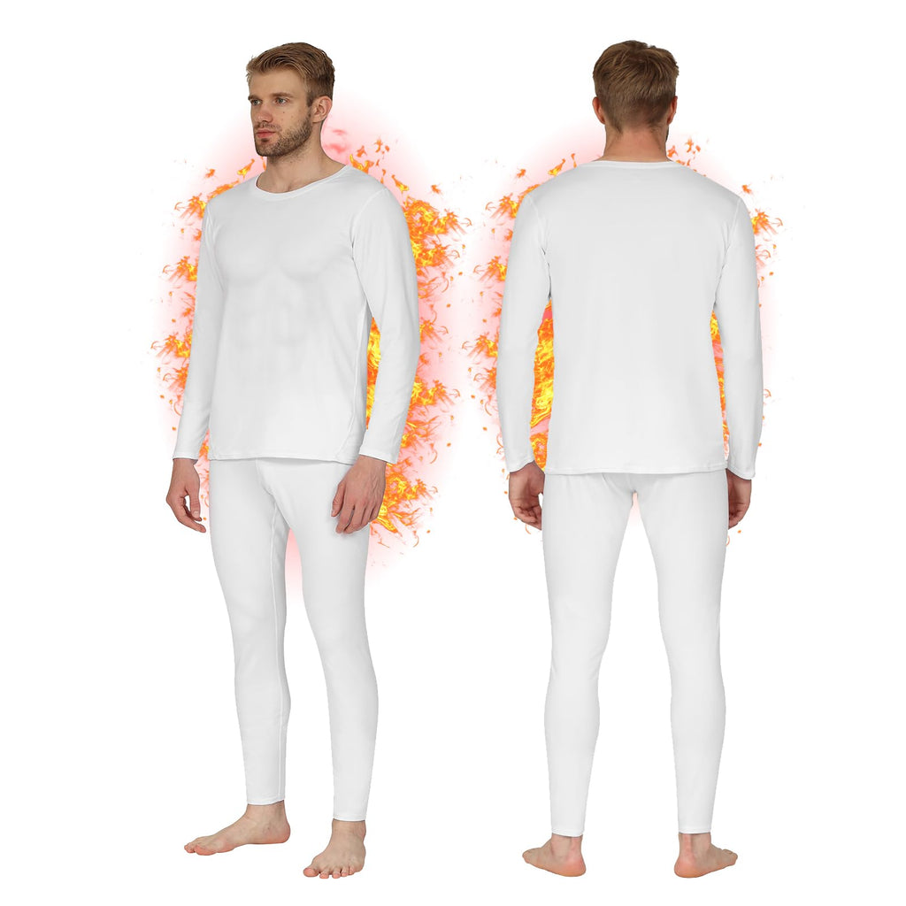 Thermal Underwear for Men Long Johns Base Layer Fleece Lined Winter Warm