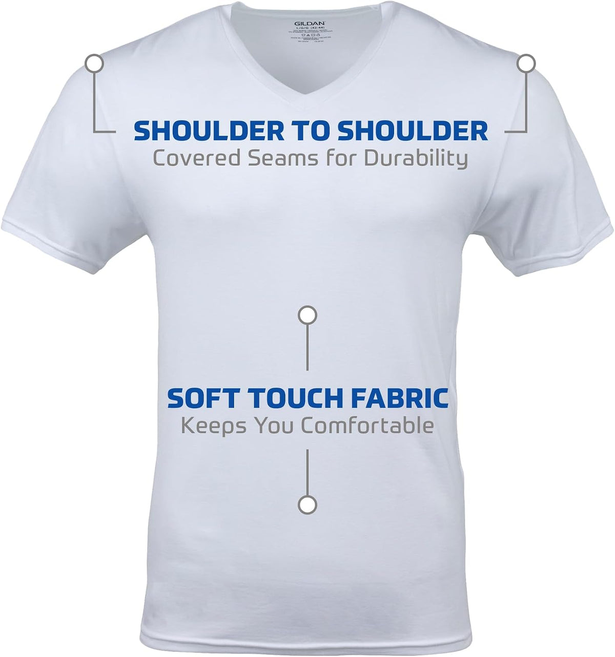 Gildan Men's V-Neck T-Shirts, Multipack, Style G1103