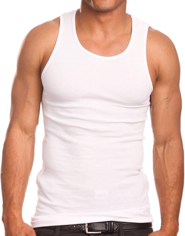 PRO 5 Mens A-Shirts 3 Pack Undershirt