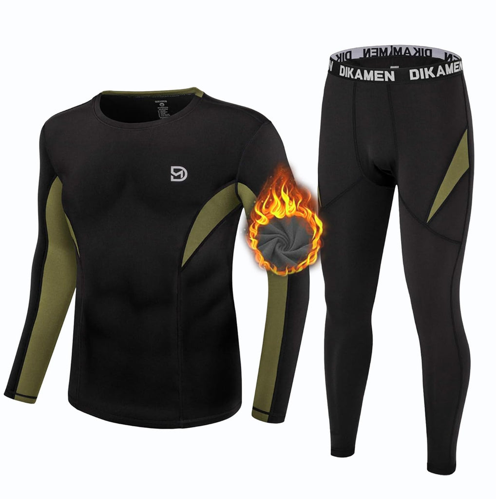 Men's Thermal Underwear Performance Tactical Sports Shapewear Thermal Set