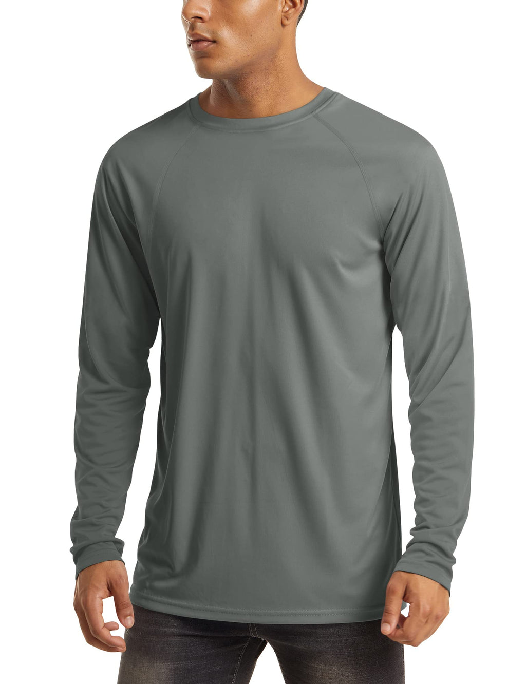 MAGCOMSEN Men's Long Sleeve Shirts UPF 50+ UV Sun Protection Athletic Shirts for Hiking Running Workout Rash Guard